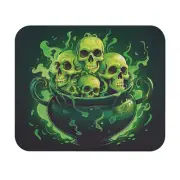 Skull Halloween Mouse Pad Rectangle 9"x8" Non Slip Rubber For Laptop , Computer