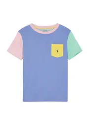 Polo Ralph Lauren Kids Colour-blocked Cotton T-shirt (7-10 Years) - Multi Multi - L-14-16 (10 Years) L-14-16 (10 years)