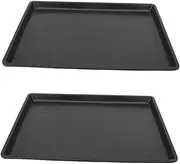 WOONEKY Pet Cage Accessories Easy-to- Poop Pan Set for Dog and Leakproof Tray