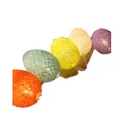 Battery Powered 1.8m 10 LEDs Cotton Thread Colour Egg Lamp String Easter Holiday Party Household Decorative Light(Colorful Light)