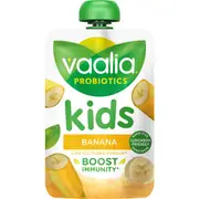 Vaalia Kids Probiotic Yoghurt Pouch Banana 140g
