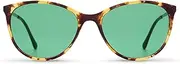 Liberty Migraine Relief Glasses | Outdoors and Computer Screens | Women | Green Lenses | Tortoiseshell Light Brown