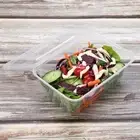 Takeaway Food Containers Plastic Lids rectangular 500ml 650ml 750ml 1000ml
