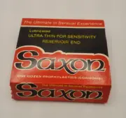 NOS Vintage Saxon Ultra thin Prophylactics/ Condoms Full dozen