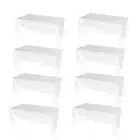 8 Pack Plastic Disposable Tablecloth 54 X 108 Inch, Table Cloth Rectangle5951