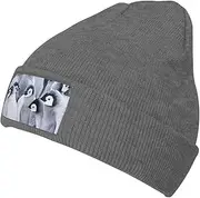 [OdDdot] Cute Penguin1 Print Beanie Hats for Women Men,Winter Hats,Knit Hat,Mens Beanies,Brimless Hat,Skater Beanie, Deep Heather, One size