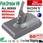 9.0AH For Dyson V8 Battery Animal Absolute Fluffy Cordless SV10 Vacuum Cleaner
