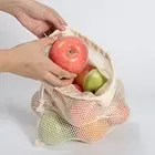 Fruit Bag Washable Hollow Fruit Vegetable Produce Mesh Tote Easy Clean