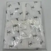 Pottery Barn Winter skier ski FULL cotton percale sheet set ORGANIC