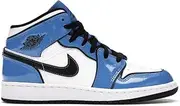 [Nike] Jordan 1 Mid Signal Blue Grade School GS (6.5, Numeric_6_Point_5)