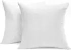SNUG&COZY Luxury Goose down Feather Pillow Inserts - 20X20In, Double Layered Dow