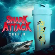 G Fuel Shark Attack Shaker Cup Environment Friendly Tall Mixer Sport Bottle 24oz