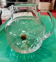 Block Crystal Hand Blown Pitcher