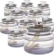 Hyoola Oil Candles - 8 Hour Liquid Candles - Disposable Liquid Paraffin Tea Lights - 12 Pack - for Restaurant Tables and Emergency Candles