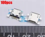 100Pcs Type B Micro Usb Female 5Pin Socket 4Legs Smt Smd Soldering Connector wr