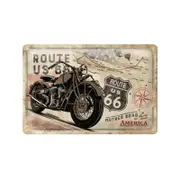 Nostalgic-Art Medium Sign Route 66 Bike Map