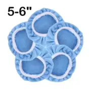 5Pcs Soft Microfiber Auto Car Polisher Pad Polishing Bonnet Buffing Buffer Waxer