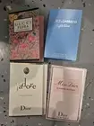 4x brand perfume gucci flora 1.5ml+D&G light blue 1.5ml+jadore 1ml+miss dior 1ml