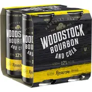 Woodstock Bourbon & Cola Can 12% 200mL
