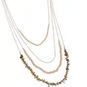 LVD Necklace w/ Stone Beads Home Jewellery Decoration Accessory 80cm Imogen