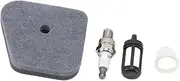 Air Filter Kit Wear Resistant Stable Performance Spark Plug Fuel Filter Primer Bulb Kit for FS90 Garden Tools