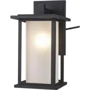 Trans Globe Lighting 51402-BK Shaakar 1 Light 18 inch Black Outdoor Wall Lantern