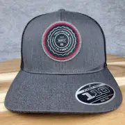 Travis Mathew Hat Cap Snap Back The Patch Heather Grey Mesh Trucker Golfer Mens