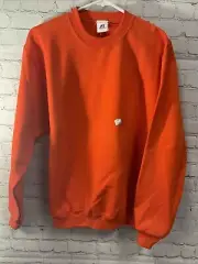 NEW Russell Athletics Adult Small Sweatshirt Dri Power Orange Cotton Blend