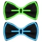 Light Up Bow Tie LED Neon Bowtie Glow In The Dark Party Costume Bow Ties