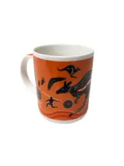 Orange Aboriginal Design - Coffee Mug