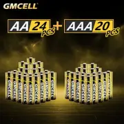 20 AAA Batteries + 24 AA Batteries Pack 44pcs Double A Triple A Batteries V1T2