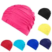 Long Hair Swim Caps Bathing Caps Elastic Comfort Swimming Caps