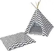 Pet Teepee Small Dog House Cat Tent Bed Sleeping Bed Warm for Indoor Puppy