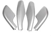 Compatible For Land-Cruiser LC100 FJ100 1998-2004 2005 2006 2007 Black Silver Roof Rack Bar Rail End Replacement Cover Shell 4PCS(Silver)