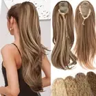 Drawstring Ponytail Clip in Hair Extension Layered Pony Tail Thick Real As Human
