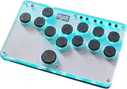 Lazycloud Slim Finger Joystick Full Button Arcade Fight Controller As Shown Game Controller with Light Function for Favorite Arcade Game