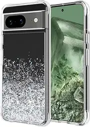 Case-Mate Google Pixel 8 Case [6.2”,2023] [12ft Drop Protection] [Wireless Charging] Twinkle Ombre Disco Phone Case for Google Pixel 8 - Luxury Bling Glitter Cover - Shockproof, Anti Scratch