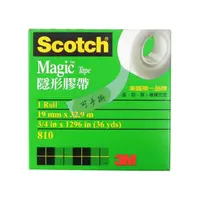 在飛比找PChome24h購物優惠-3M Scotch 隱形膠帶 可書寫 可手撕 19mm x 