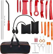 Hoedia Car Tool Kit Emergency, Air Wedge Bag and Trim Removal Tools with Bag for Emergency Use Car Tool Kit With Storage Bag