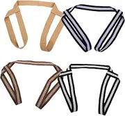 TOGEVAL 4pcs Yoga Mat Carrier Strap Portable Exercise Band for Stretching Storage Durable Includes Grey
