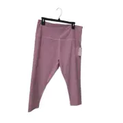 Beyond Yoga NWT Orchid Purple Spacedye Pedal Pusher High Waisted Legging Size 2X