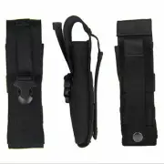 New Black Tactical Molle Flashlight Torch Pouch Holder Holster Waist Pack