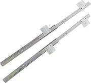 IWOWHERO 1Pair Durable Keyboard Slide Rails for Desks Heavy Duty Design with Smooth Ball Bearing Functionality Height Easy Installation Rustproof Cold Rolled