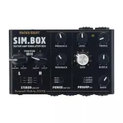 Black SIM BOX Electric Guitar Amp Simulator Box Cabinet Simulator Effect Pedal