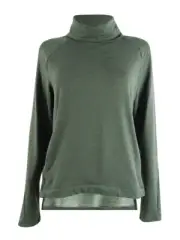 Adidas Women's Designed2Train ClimaLite Turtleneck Top (S, Legend Earth)