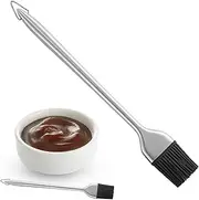 BBQ Basting Brush, Barbecue Oil Sauce Grill Brush, Detachable Brush Head, Extended Handle, for Spreading Oil, Grilling,