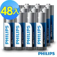 在飛比找ETMall東森購物網優惠-【Philips 飛利浦】3號超鹼電池(48顆)