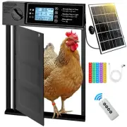 Automatic Chicken Coop Door Solar Powered, Chicken Coop Door with Timer & Lig...