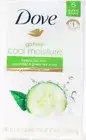 Dove Go Fresh Cool Moisture 6 Beauty Bars Cucumber Green Tea Scent 1.5 LB