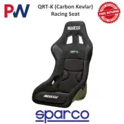 Sparco 008027ZNR QRT-K Black Racing Seat Large Non-Slip Ultralight Carbon